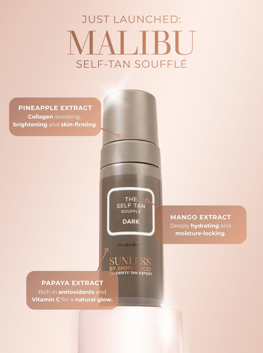 Tinted Tan souffle Malibu Beach- Dark